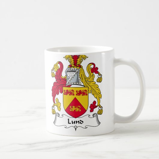 Mug Crête de famille de Lund (Droite)