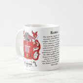 Mug Crête de famille de Ramos comprenant l'histoire et (Devant gauche)
