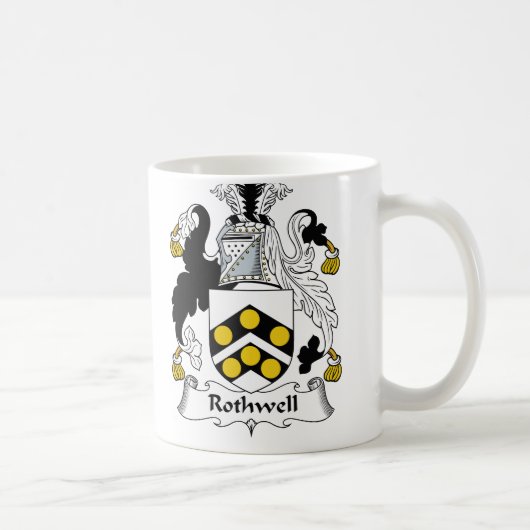 Mug Crête de famille de Rothwell (Droite)