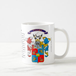 Mug Crête de famille de Varga comprenant l'histoire et