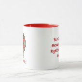 Mug Crête de pastèque sur tartan (Centre)