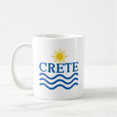 Mug CRETE Grèce, Vagues Sun (Gauche)