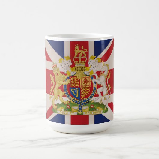 Mug Crête royale sur le drapeau d'Union Jack (Centre)
