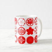 Mug [Crêtes de famille] Fleurs (Devant droit)