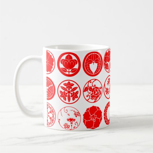 Mug [Crêtes de famille] Fleurs (Gauche)