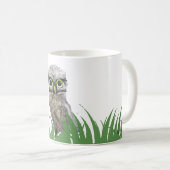 Mug Creuser l'illustration de hibou (Devant droit)
