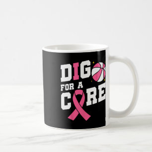 Mug Creusez Pour Une Guérison Sketll Ruban Rose Cancer