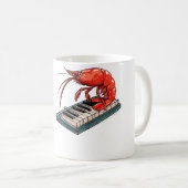 Mug Crevette Cerise Jouant Du Piano (Devant droit)