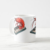 Mug Crevette Cerise Jouant Du Piano (Devant gauche)