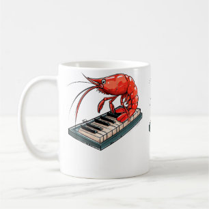 Mug Crevette Cerise Jouant Du Piano