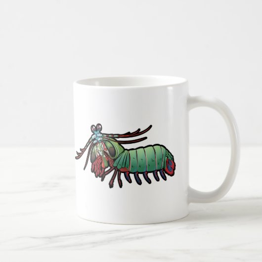 Mug Crevette de mante de paon (Droite)