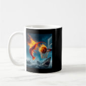 Mug Crevette qui plonge sur un requin Mème de pêche dr (Gauche)