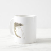 Mug Crevette rose grise crue (Devant gauche)