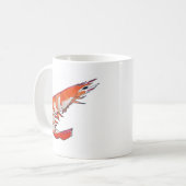 Mug crevettes crevettes fruits de mer art kitsch (Devant gauche)