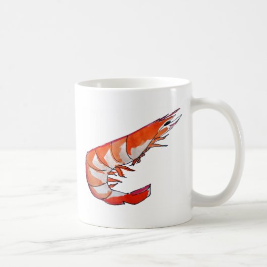 Mug crevettes crevettes fruits de mer art kitsch (Droite)