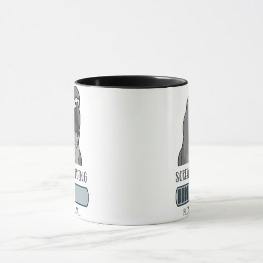 Mug Cri Chargement du gris africain (Centre)