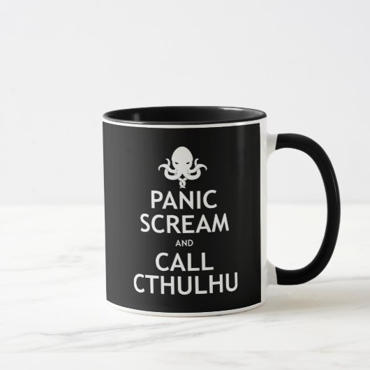 Mug Cri perçant et appel Cthulhu de panique (Droite)