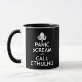 Mug Cri perçant et appel Cthulhu de panique (Gauche)
