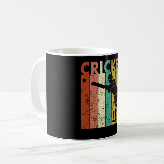 Mug Cricket Bowler Bat Cricketer (Devant gauche)
