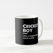 Mug Cricket Boy Drôle Définition Cricket Lover (Devant droit)
