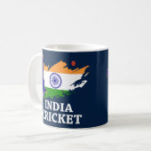 Mug Cricket de l'Inde avec la course indienne de (Devant gauche)