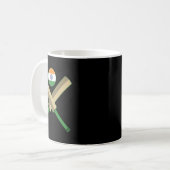Mug Cricket T Cricket Ll Drapeau Indien Inde Cricket (Devant gauche)