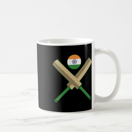 Mug Cricket T Cricket Ll Drapeau Indien Inde Cricket (Droite)