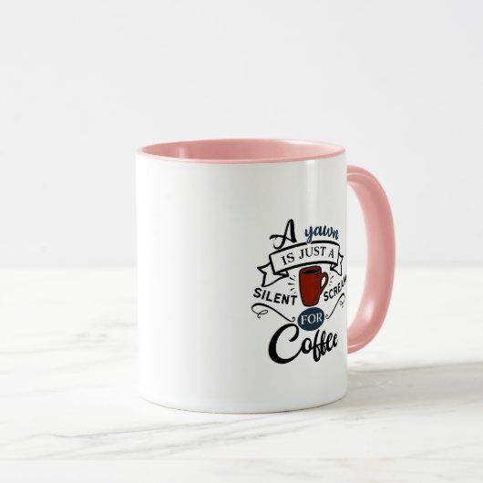Mug Crie pour café (Devant droit)