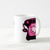 Mug Crimson de ligne téléphonique (Devant droit)