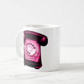 Mug Crimson de ligne téléphonique (Devant gauche)