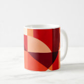 Mug Crimson Ember Geometric Abstract (Devant droit)