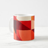 Mug Crimson Ember Geometric Abstract (Devant gauche)