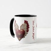 Mug "Crimson Love Wings" (Devant gauche)