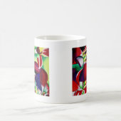 Mug Crimson tropical Singapour Orchidées fleuris (Centre)