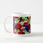Mug Crimson tropical Singapour Orchidées fleuris (Gauche)