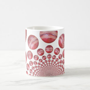 Mug Crimson Vortex : Belle Balle de Cricket Rouge