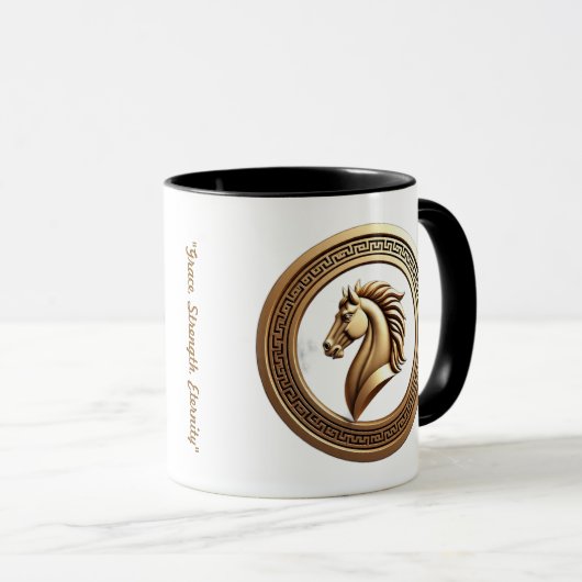 Mug "Crinière de Cheval Majestueuse" (Devant droit)