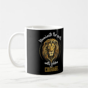 Mug Crinière Majestueuse : Symbole Doré de Résilience