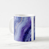 Mug cristal à facettes tanzanites radiantes (Devant gauche)