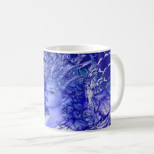 Mug Cristal bleu (Devant droit)