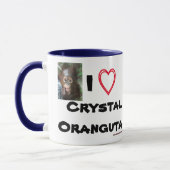 Mug Cristal de bébé orangoutan (Gauche)