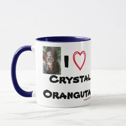 Mug Cristal de bébé orangoutan (Gauche)