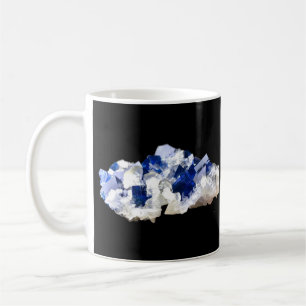 Mug Cristal de Fluorite Naturel Transparent Bleu Profo
