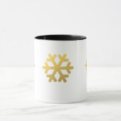 Mug cristal d'or de Noël moderne (Centre)