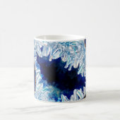Mug Cristaux de géoode bleu foncé et Art numérique d'o (Centre)