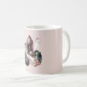 Mug Cristaux de Quartz Rose Bourgogne Vert (Devant droit)