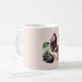 Mug Cristaux de Quartz Rose Bourgogne Vert (Devant gauche)