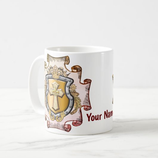 Mug Cristo Cross Shield Nom (Devant gauche)