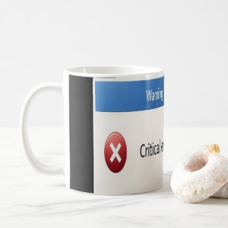 Mug Critical Error — Retro Windows Warning Boxes Graph