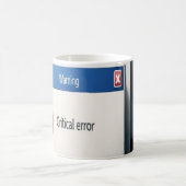 Mug Critical Error — Retro Windows Warning Boxes Graph (Centre)